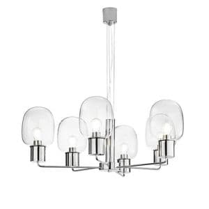 Suspension E27 LUCE DESIGN Chrome FELLINI - I-FELLINI-S6