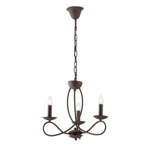 Suspension E14 LUCE DESIGN Bronze GINEVRA - I-GINEVRA-3