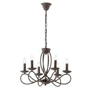 Suspension E14 LUCE DESIGN Bronze GINEVRA - I-GINEVRA-6