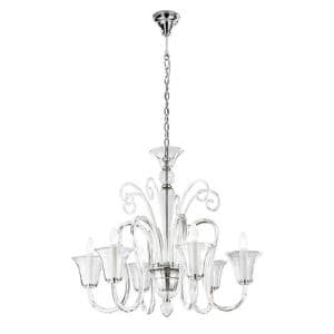 Suspension E14 LUCE DESIGN Chrome PALACE - I-PALACE/6