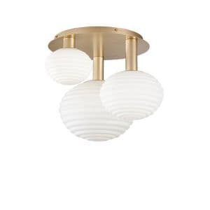 Plafonnier E27 LUCE DESIGN Or RIPPLE - I-RIPPLE-PL3-ORO