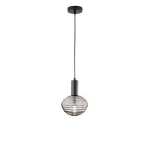 Suspension E27 LUCE DESIGN Noir RIPPLE - I-RIPPLE-S18-NER