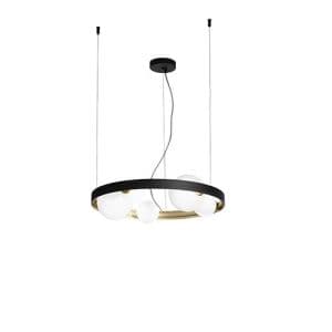 Suspension G9 LUCE DESIGN Noir Or SONETTO - I-SONETTO-S5