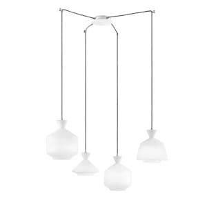 Suspension E27 LUCE DESIGN Blanc Noir SUGAR - I-SUGAR-S4-CN