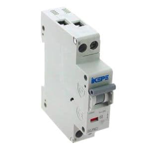 IKEPE Disjoncteur 2A Ph+N courbe C 4.5kA 230V - vue de dessus