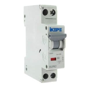 IKEPE Disjoncteur 2A Ph+N courbe C 4.5kA 230V