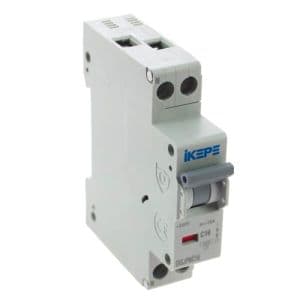 IKEPE Disjoncteur 16A Ph+N courbe C 4.5kA 230V - vue de dessus