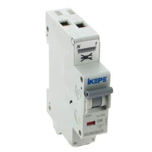 IKEPE Disjoncteur 20A auto Ph+N courbe C 4.5kA 230V - photo prise de haut