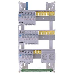 Tableau électrique pré équipé auto IKEPE 3 rangées 3ID 63A 12 disjoncteurs