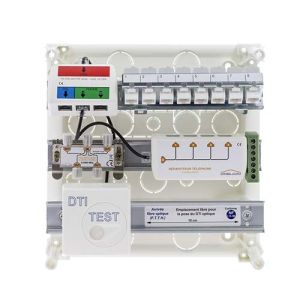 IKEPE Coffret de communication Grade 1 - 8RJ45 avec répartiteur téléphonique