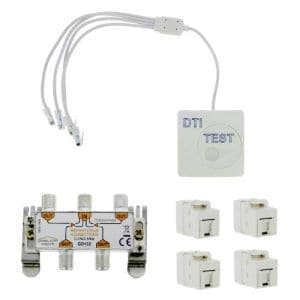 IKEPE Coffret de communication Grade 1 Reno compact - 4RJ45 - détail des équipements