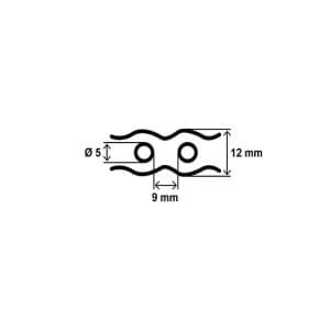 Feuillard perforé 12x0,8mm L10m - INGA190110