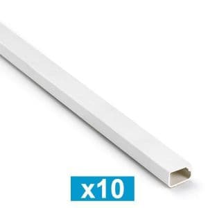 Moulure électrique adhésive INOFIX - Lot de 10