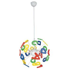 Suspension E14 LUCE DESIGN Multicolore LETTERINE - K-LETTERINE/S41