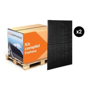 Kit complet photovoltaïque de 2 panneaux solaires et micro onduleur Enphase