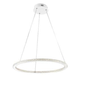 Suspension LED LUCE DESIGN 45W Blanc BRYANT - LED-BRYANT-S1