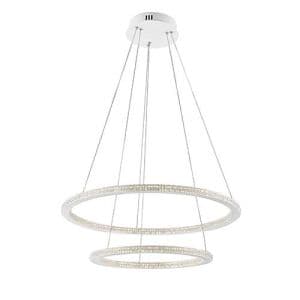 Suspension LED LUCE DESIGN 50W Blanc BRYANT - LED-BRYANT-S2