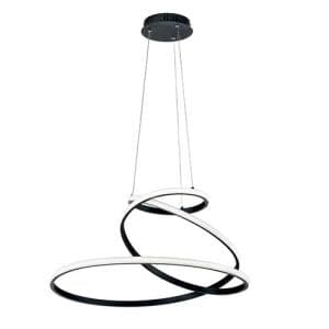 Suspension LED LUCE DESIGN 60W Noir COASTER - LED-COASTER-S-NER