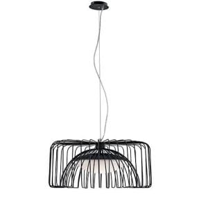 Suspension LED LUCE DESIGN 24W Noir COUGAR - LED-COUGAR-NERO