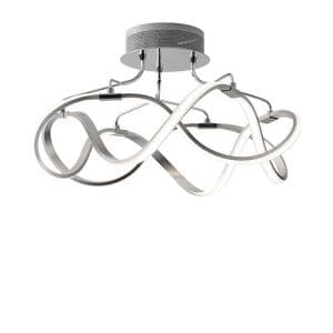 Plafonnier LED LUCE DESIGN 28,8W Nickel FLIGHT - LED-FLIGHT-PL55