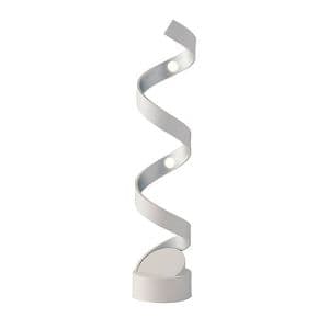 Lampe de table LED LUCE DESIGN 12W Blanc Argent HELIX - LED-HELIX-L4 BCO