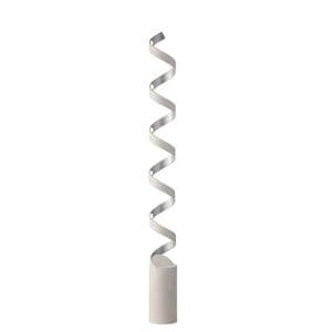 Lampadaire LED LUCE DESIGN 30W Blanc Argent HELIX - LED-HELIX-PT10C BCO