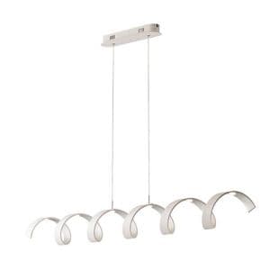 Suspension LED LUCE DESIGN 30W Blanc Argent HELIX - LED-HELIX-S6 BCO