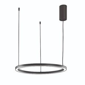 Suspension LED LUCE DESIGN 30W Noir HOOP - LED-HOOP-S60-NER