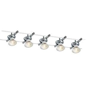 Système de câbles tendus MR16 INTEC Chrome METRO - LED-METRO-5