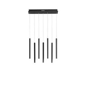 Suspension LED LUCE DESIGN 35W Noir PYPE - LED-PYPE-SQ7-NER