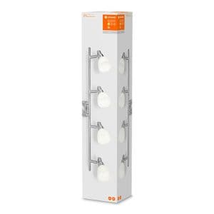 Rampe LED 4 spots G9 LEDVANCE 4x1,9W 2700K argent - 540682