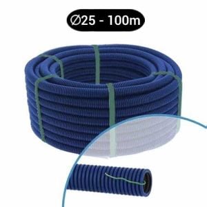 Gaine électrique bleue ICTA TurboGliss D25 LEGRAND - Couronne de 100m