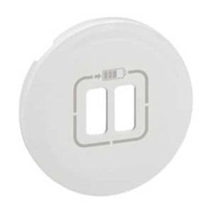 LEGRAND Céliane Enjoliveur blanc double chargeur USB - 068256