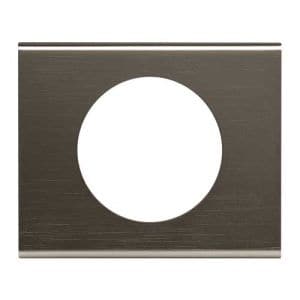 LEGRAND Céliane Plaque Matières 1 poste Black nickel - 069031