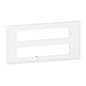 LEGRAND Mosaic Plaque horizontale 2x10 modules ou 2x5 postes blanc - 078828L