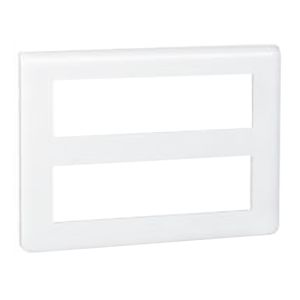 LEGRAND Mosaic Plaque horizontale 2x8 modules blanc - 078837