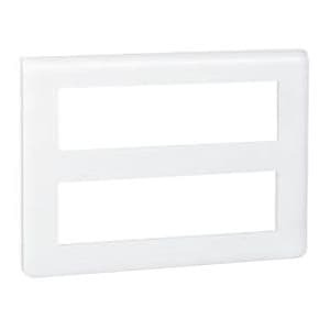 LEGRAND Mosaic Plaque horizontale 2x8 modules blanc - 078837L