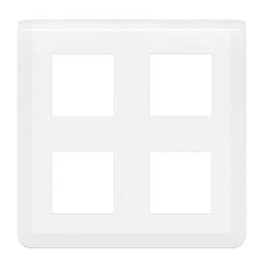 LEGRAND Mosaic Plaque horizontale 2x2 postes blanc