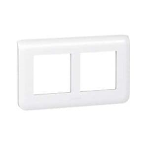 LEGRAND Mosaic Plaque double horizontale E57 blanche - 078864