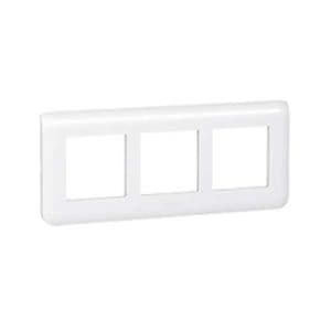 LEGRAND Mosaic Plaque triple horizontale E57 blanche - 078866