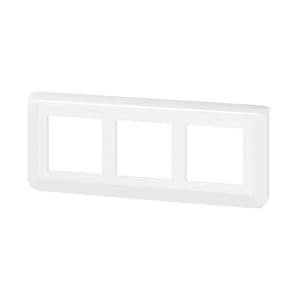 LEGRAND Mosaic Plaque triple horizontale Blanc