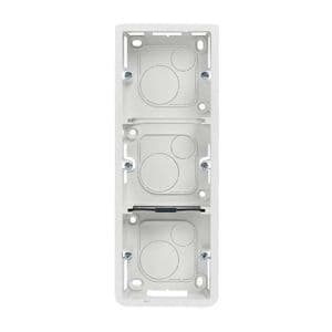 LEGRAND Mosaic Cadre saillie triple vertical P40 blanc - 080283