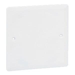 Couvercle universel carré blanc Legrand Batibox 100x100mm pour boîte Ø85mm