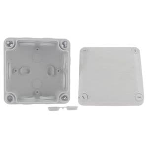 LEGRAND Plexo Boite de dérivation étanche IP55 105x105x55 gris - couvercle ouvert