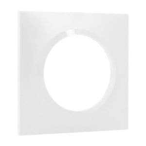 Plaque simple LEGRAND Dooxie blanc - Vue de profil