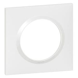 LEGRAND Dooxie plaque simple blanc - vue de profil