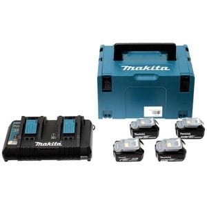 MAKITA Pack énergie 4 batteries 5Ah avec chargeur - 197626-8