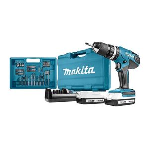 MAKITA Perceuse visseuse à percussion sans fil 18V 2x1,5Ah + accessoires