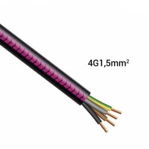 Câble électrique R2V 4G1.5mm² M/B/VJ - Prix au mètre