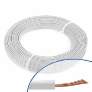 Fil électrique souple H07VK 2.5² blanc MIGUELEZ vendu en couronne